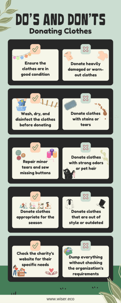 Do and Don'ts of Donating Clothes