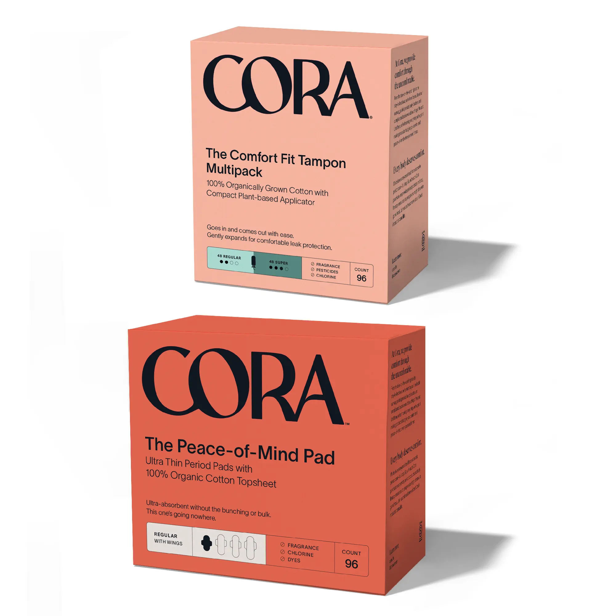 Save on Cora Cotton Regular Tampons with Compact Applicator