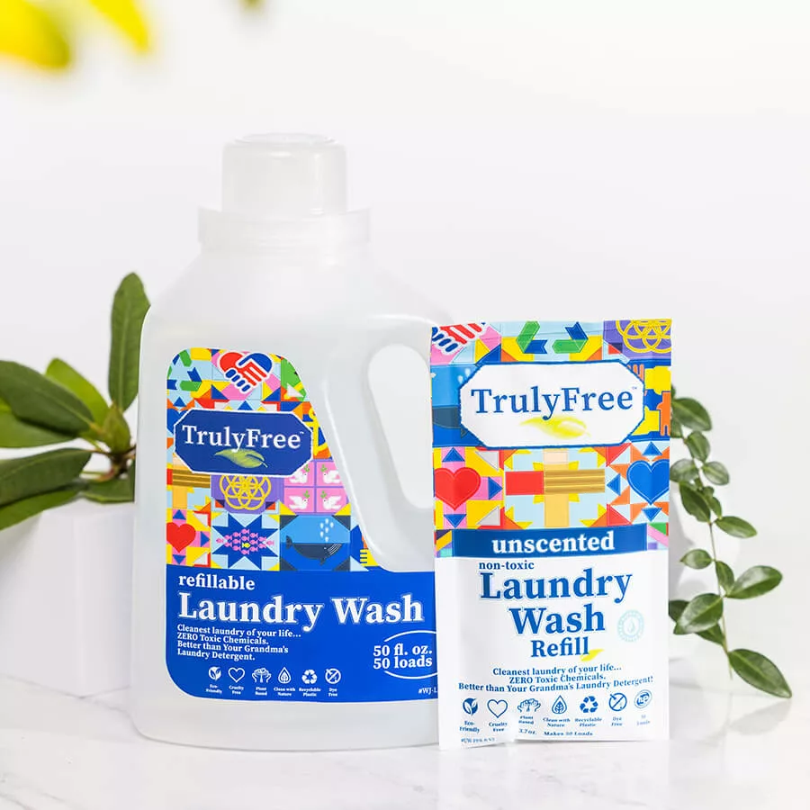 Truly Free laundry detergent