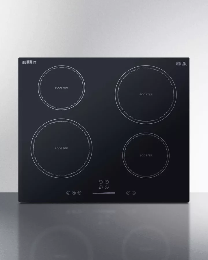 4" Wide 208-240V 4-Zone Induction Cooktop